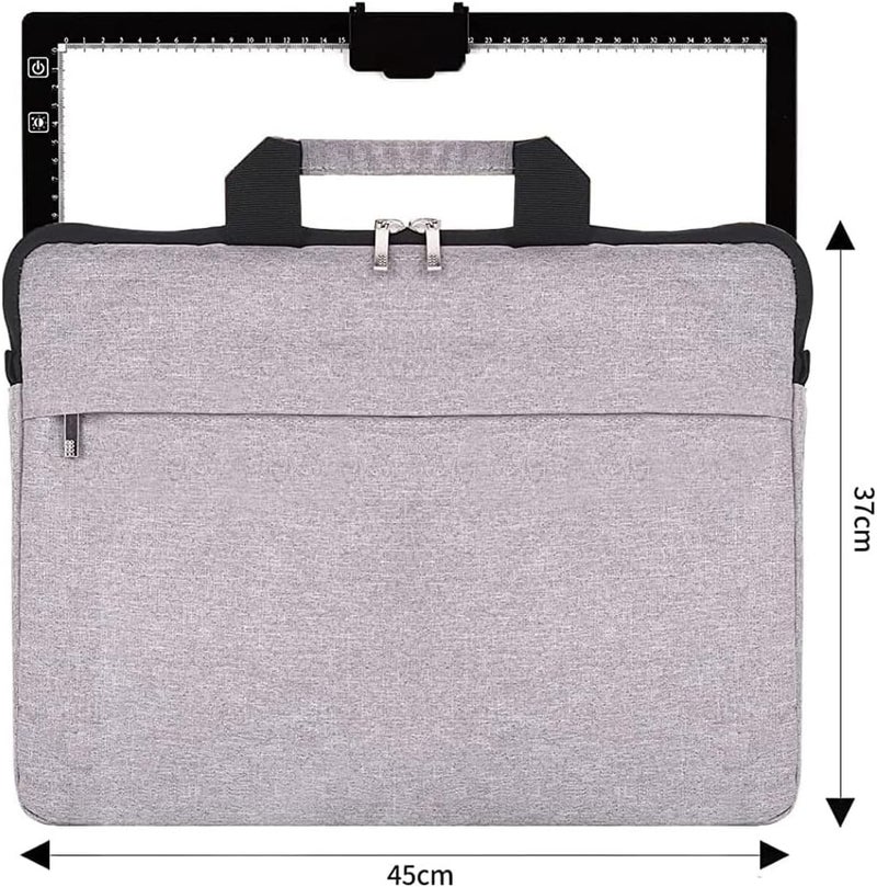 Zocelight Rechargeable A3 Light Pad for Diamond Painting with Padded Case,Light Board with Stand,3 Colors Stepless Dimmable and 6 Levels of Brightness Light Box for tracing,Drawing,Sketching,Animation - Image 2